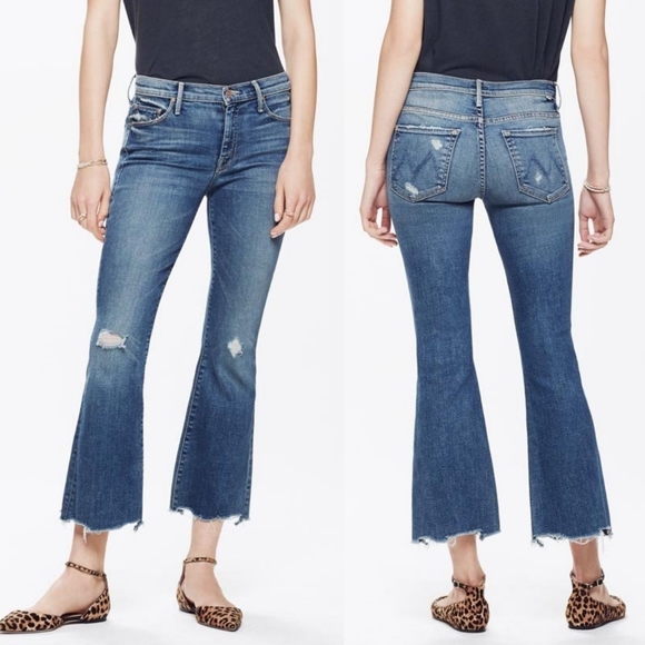 NWT MOTHER "The Weekender Ankle Fray"